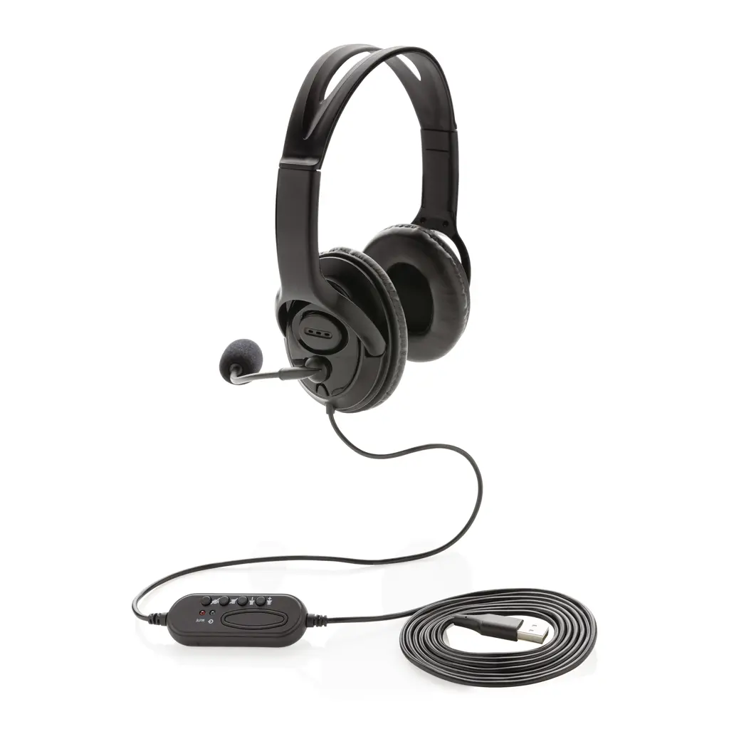 PC stereo radne slušalice s mikrofonom P329.15 black-2
