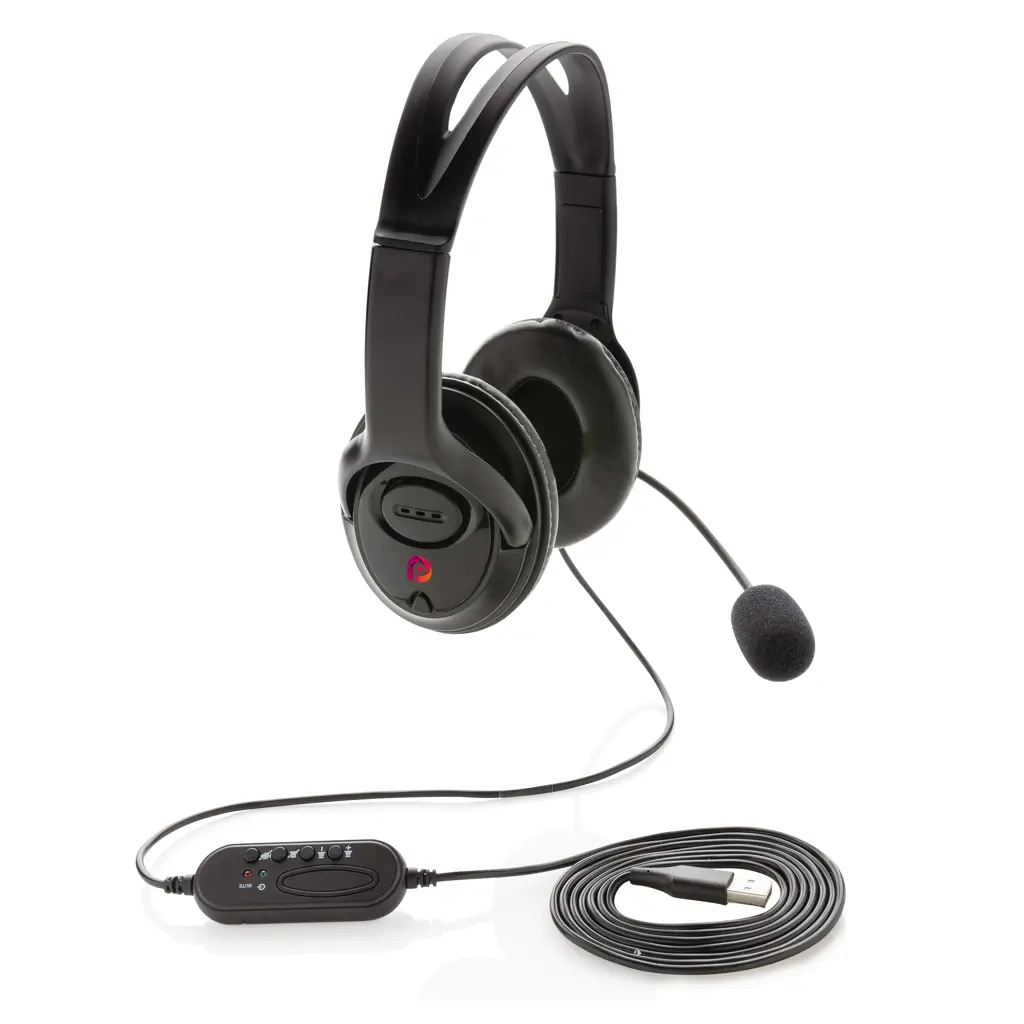 PC stereo radne slušalice s mikrofonom P329.15 black-3