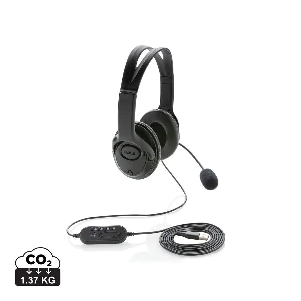 PC stereo radne slušalice s mikrofonom P329.15 black-0