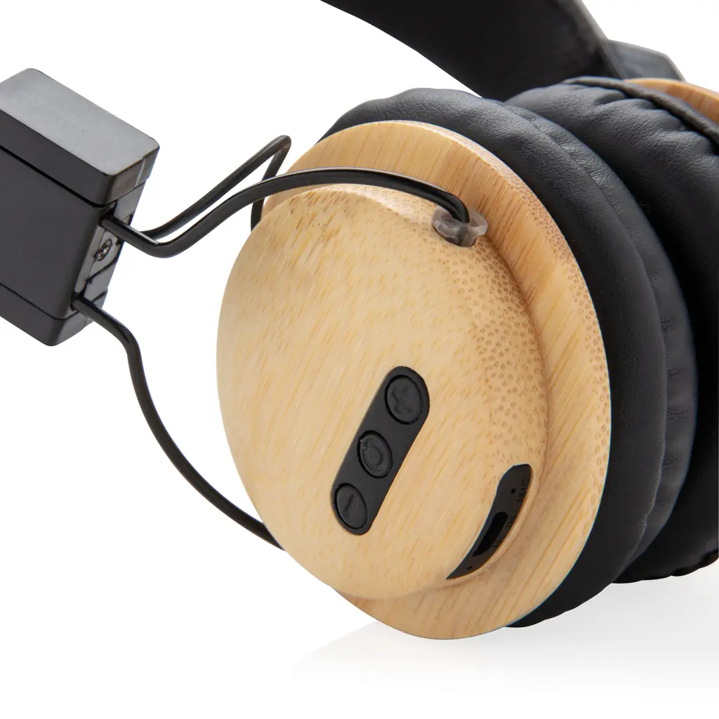 Bežične slušalice od bambusa P329.16 brown-6