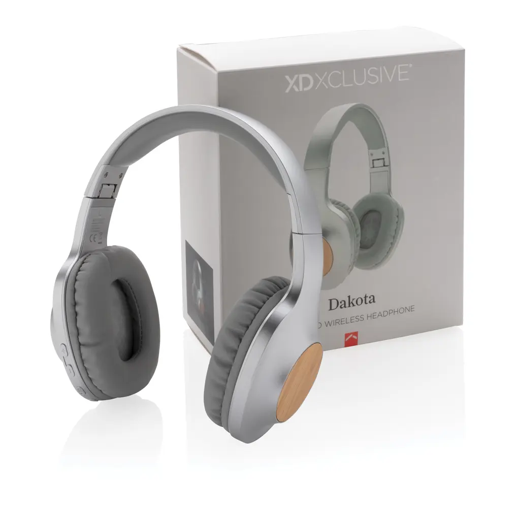 Bežične slušalice Dakota Bamboo P329.23 grey-9