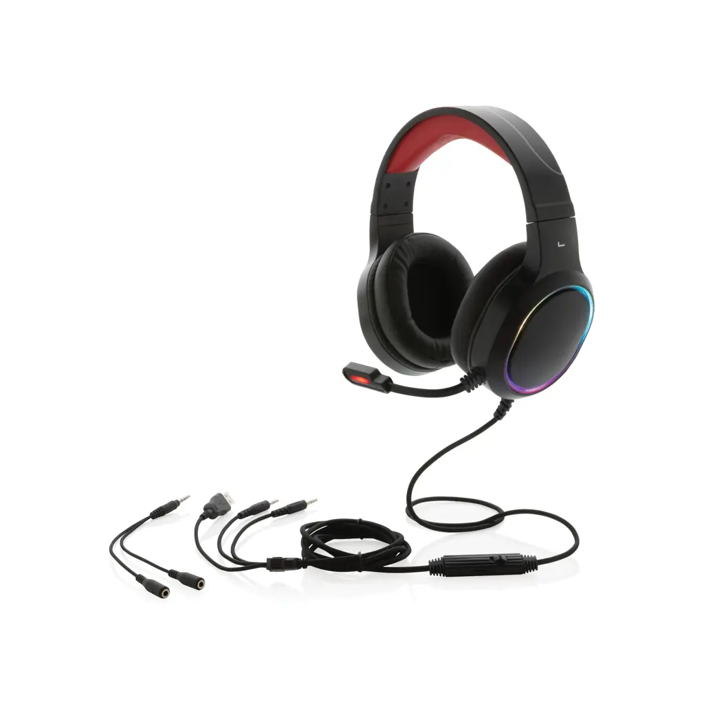 RGB gaming slušalice P329.27 black-1
