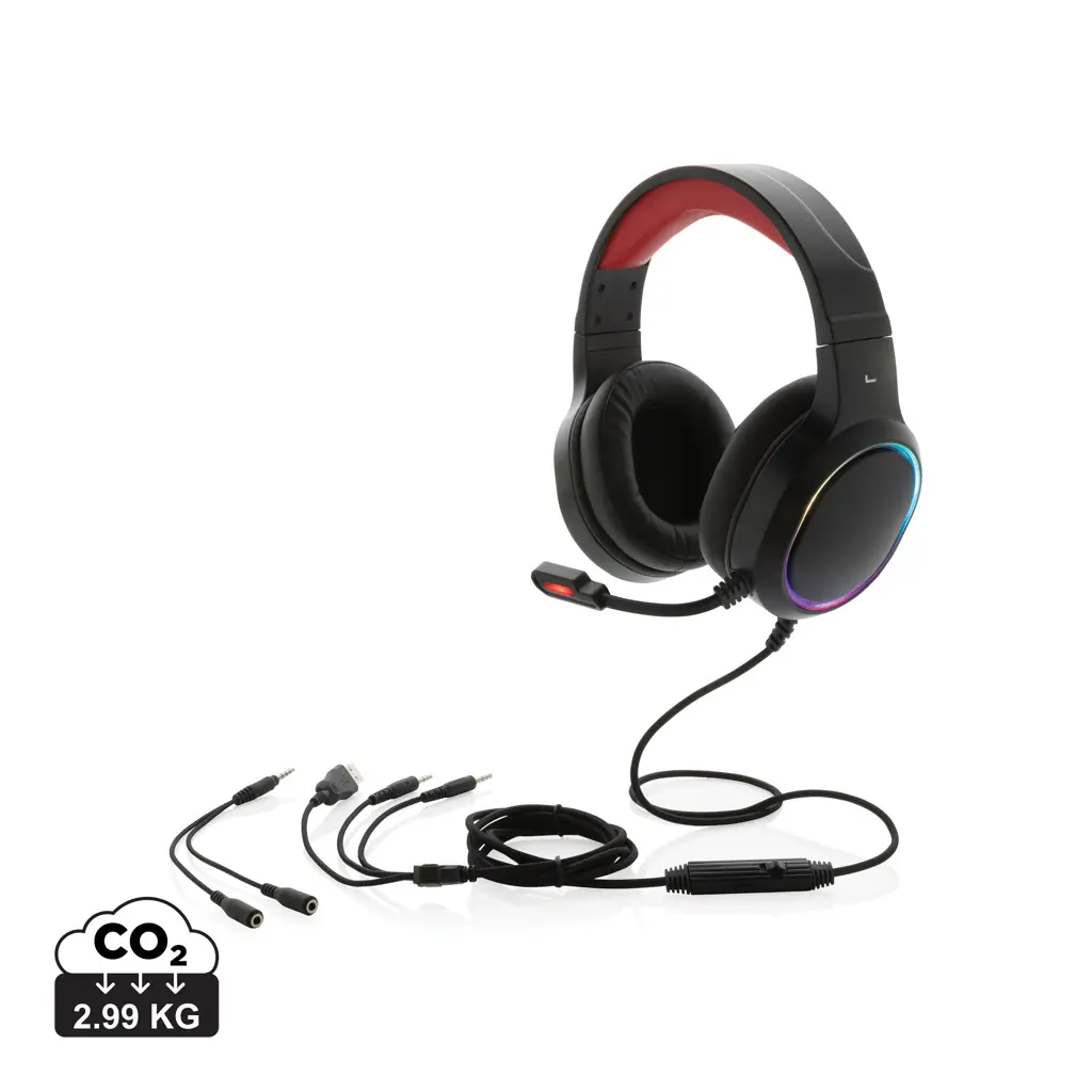 RGB gaming slušalice P329.27 black-0
