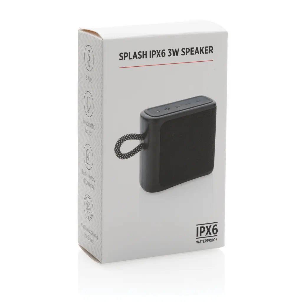 Zvučnik Splash IPX6 3W P329.32 black-10