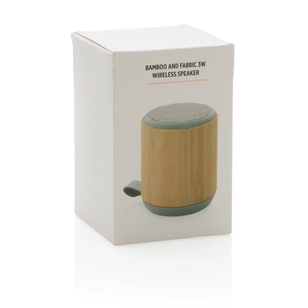 Bežični zvučnik 3W b od bambusa i tkanine P329.37 brown-8