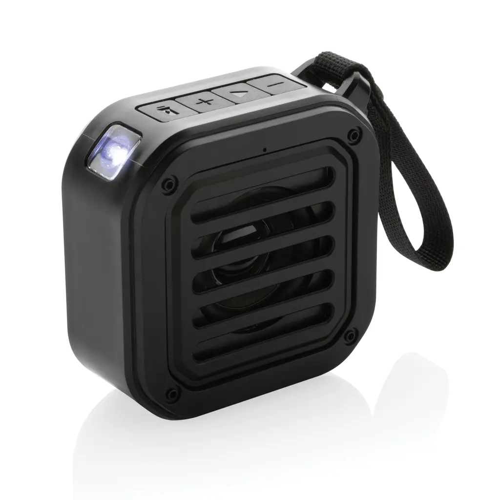 Bežični sunčani solarni zvučnik od reciklirane plastike 3W RCS P331.03 black-1