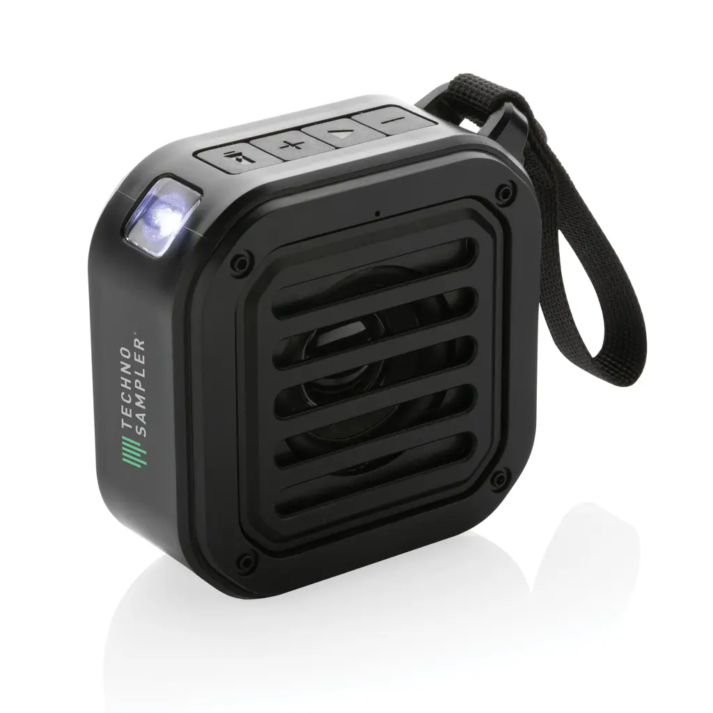 Bežični sunčani solarni zvučnik od reciklirane plastike 3W RCS P331.03 black-3