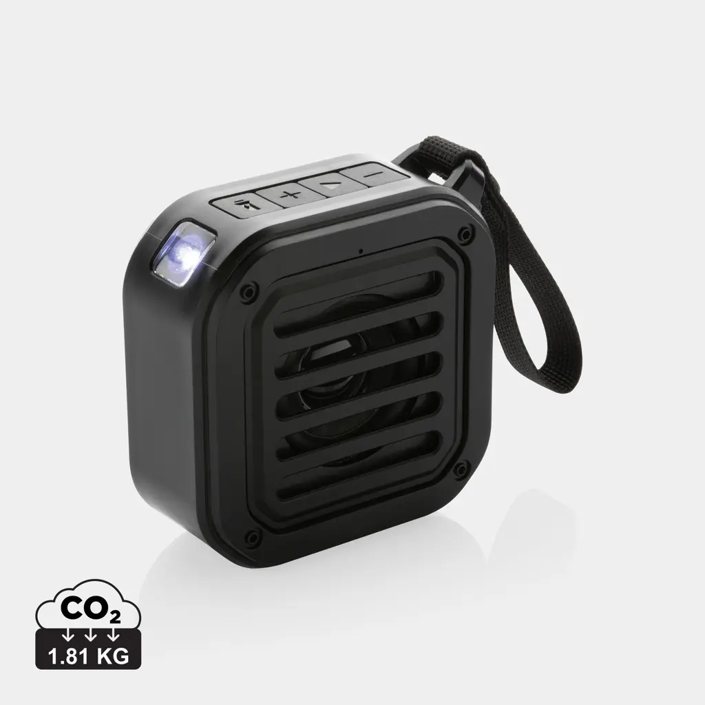 Bežični sunčani solarni zvučnik od reciklirane plastike 3W RCS P331.03 black-0