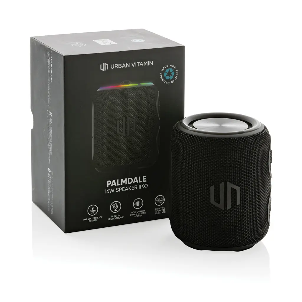 Zvučnik IPX7 Urban Vitamin Palmdale RCS 16W P331.52 black-15