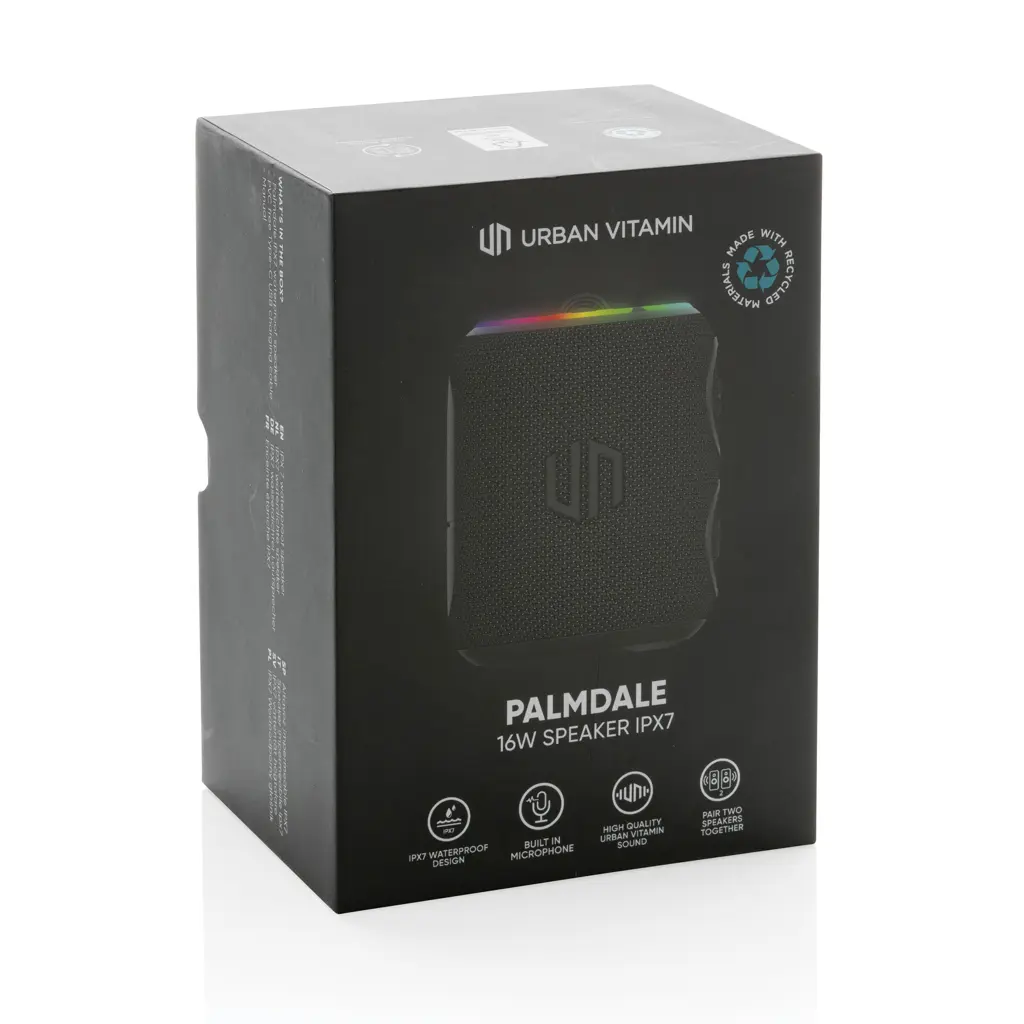 Zvučnik IPX7 Urban Vitamin Palmdale RCS 16W P331.52 black-16