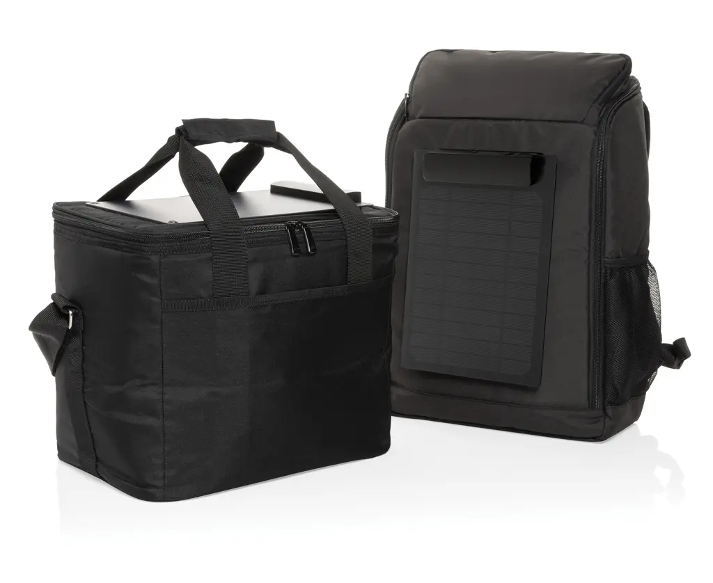 Deluxe rashladna torba sa solarnim panelom 5W Pedro AWARE™ RPET P422.51 black-9