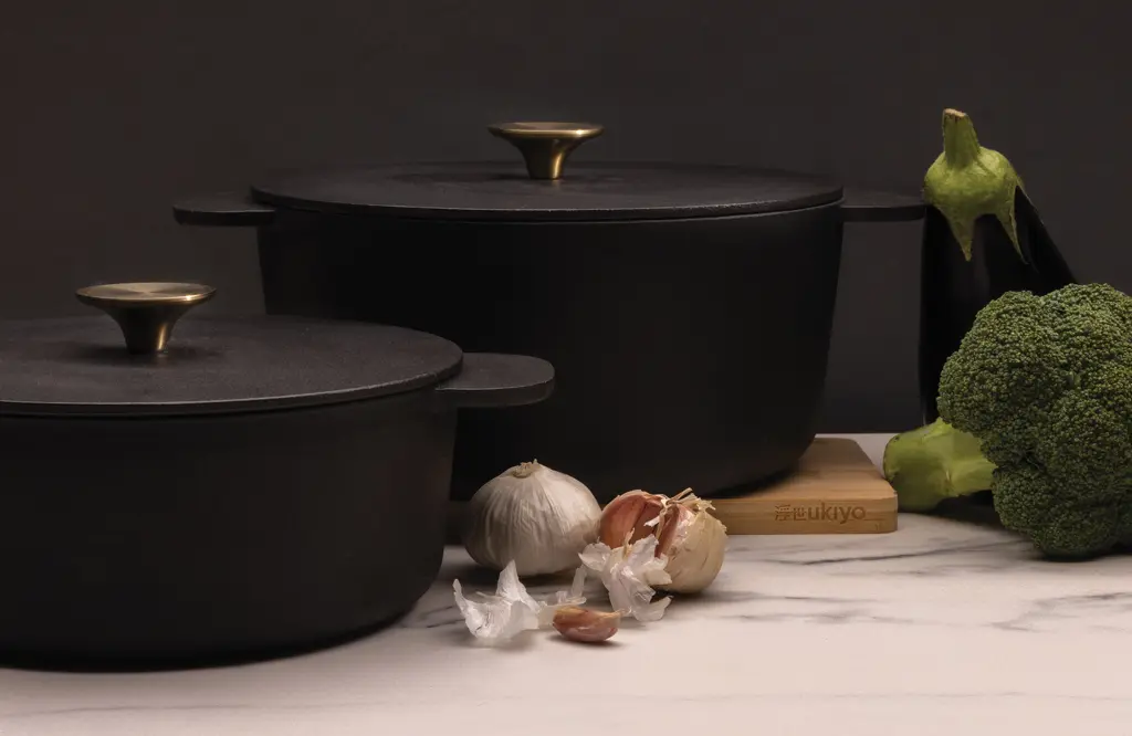 Velika tava od lijevanog željeza Ukiyo P431.02 black-11