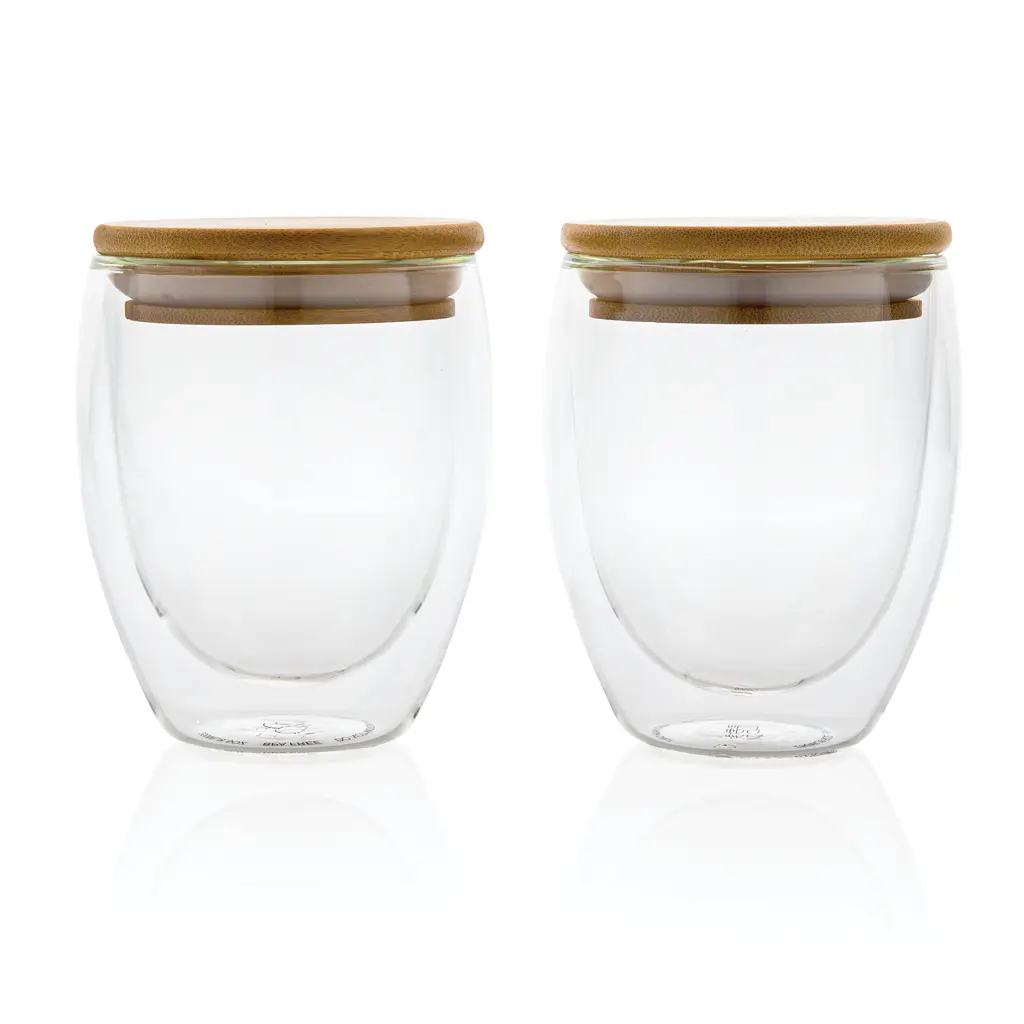 Šalice od borosilikatnog stakla 250ml 2kom set P432.14 transparent-2