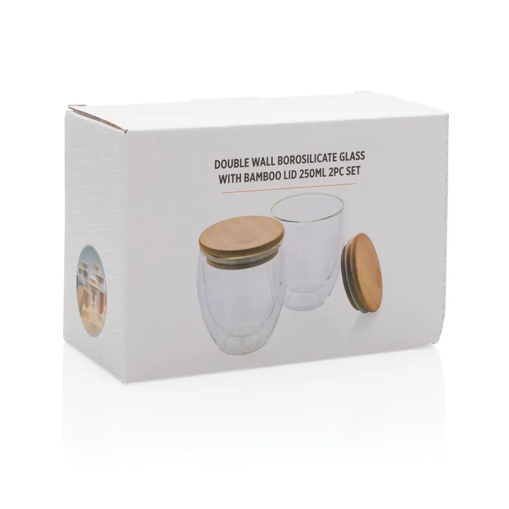 Šalice od borosilikatnog stakla 250ml 2kom set P432.14 transparent-11