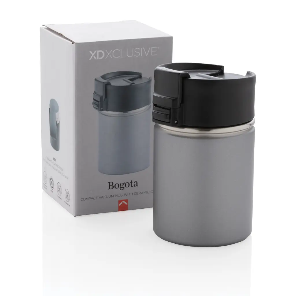 Putna termo šalica s keramičkim premazom Bogota 220 ml P432.24 grey-12