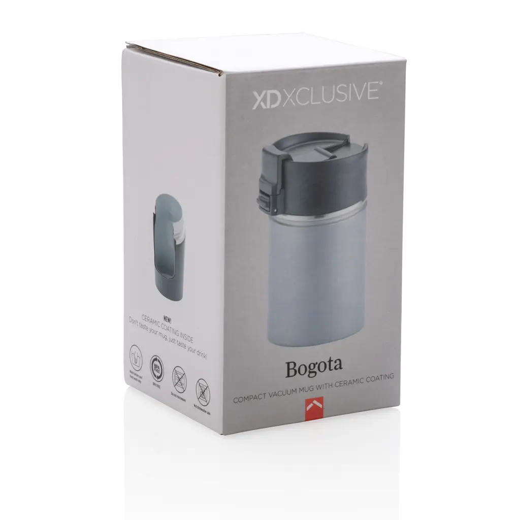 Putna termo šalica s keramičkim premazom Bogota 220 ml P432.24 grey-13