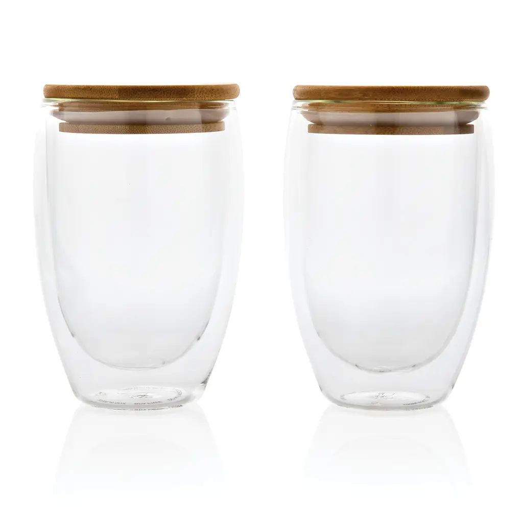 Šalice od borosilikatnog stakla 350ml 2kom set P432.27 transparent-2