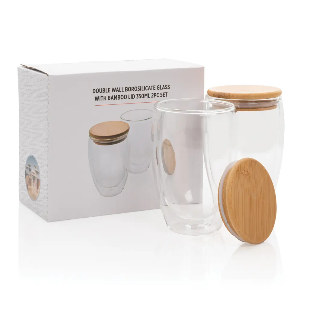 Šalice od borosilikatnog stakla 350ml 2kom set P432.27 transparent-10
