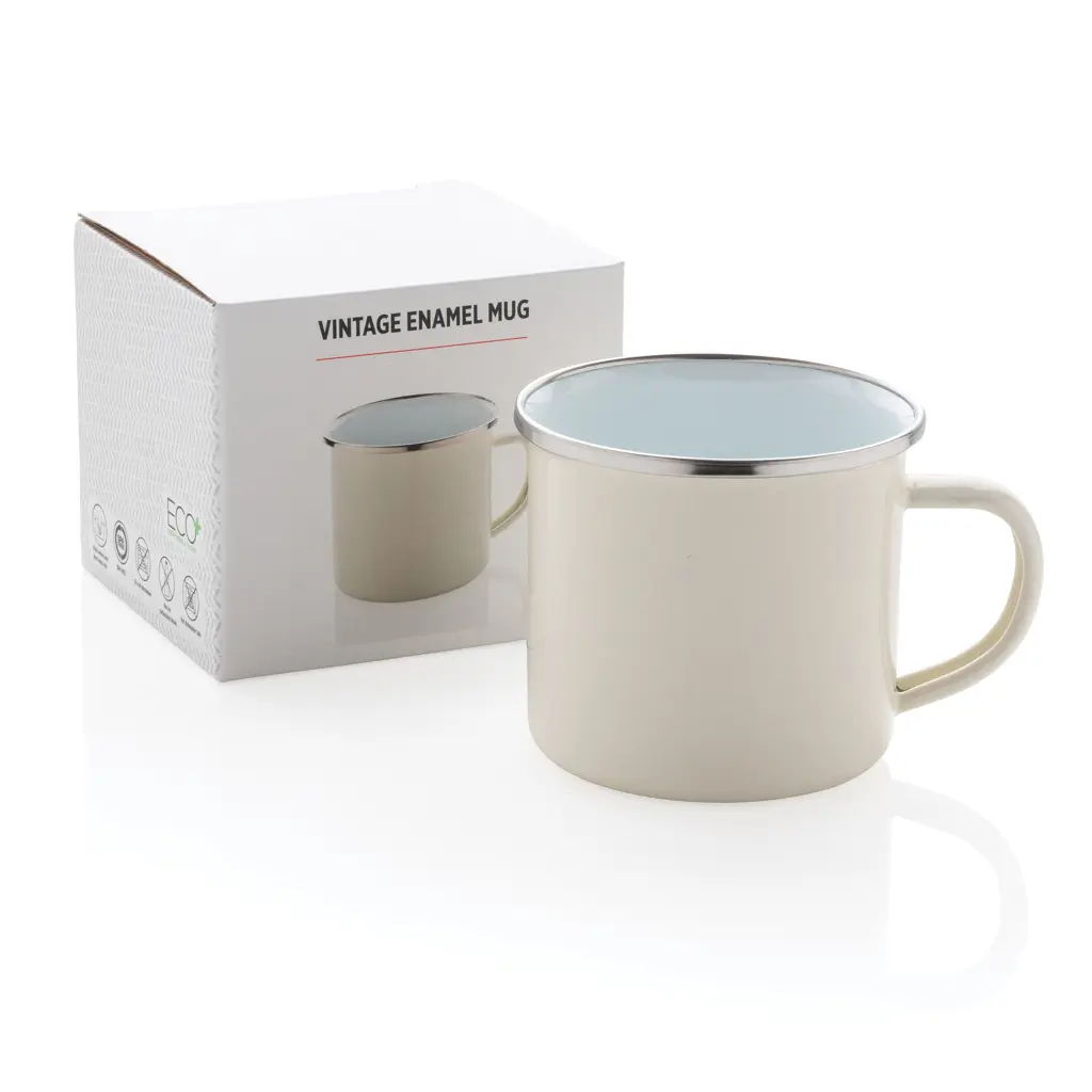 Emajlirana šalica Vintage P432.35 white-9