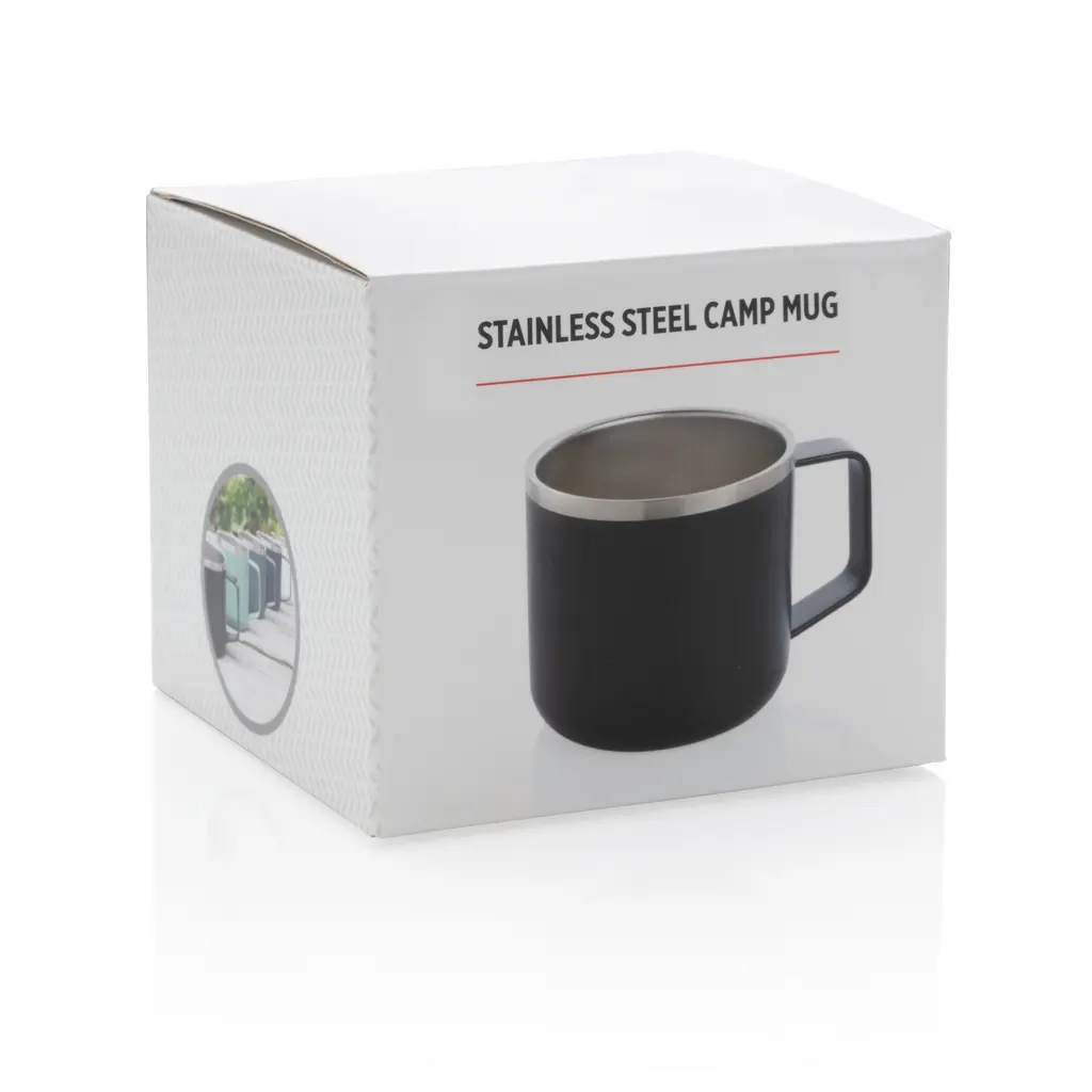 Termo šalica za kamp od nehrđajućeg čelika P432.44 black-9