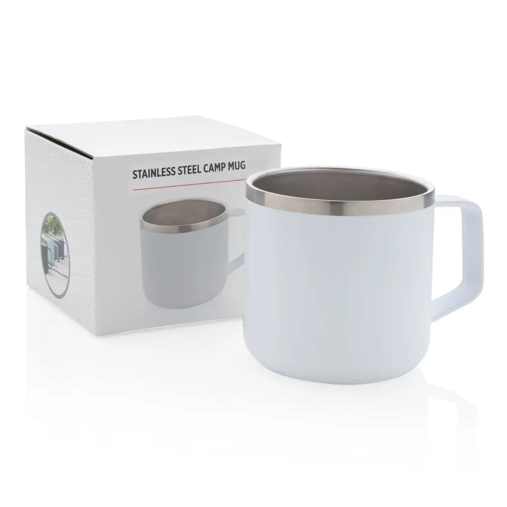 Termo šalica za kamp od nehrđajućeg čelika P432.44 white-8