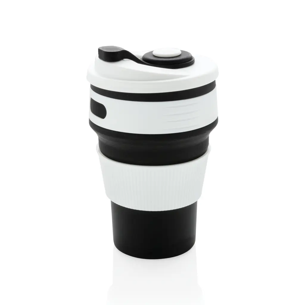 Sklopiva silikonska šalica P432.60 black-1