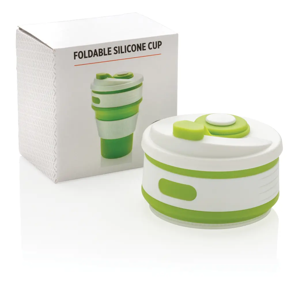 Sklopiva silikonska šalica P432.60 green-12