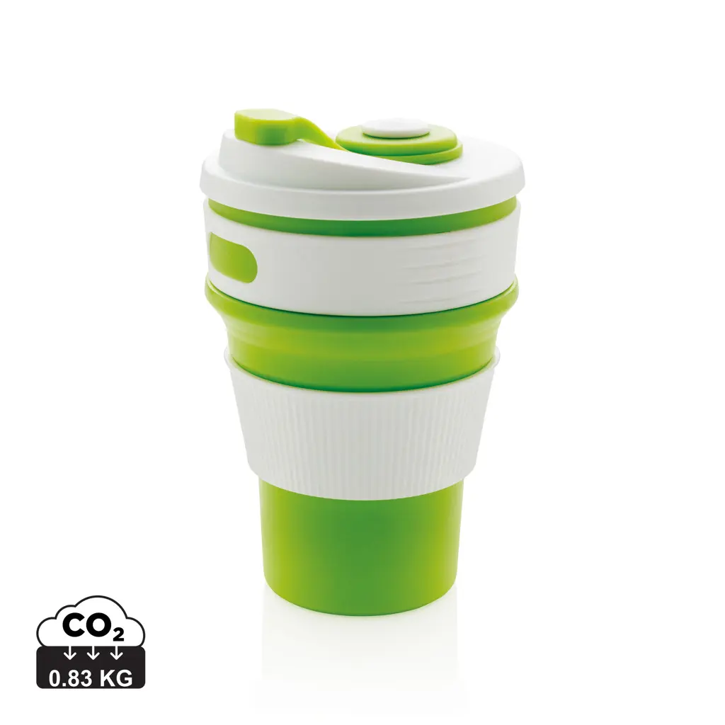 Sklopiva silikonska šalica P432.60 green-0