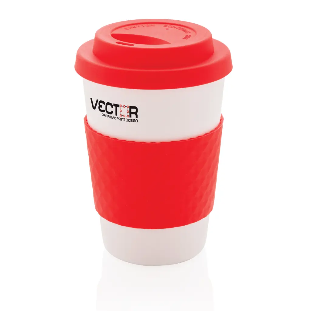 Šalica za kavu za višekratnu upotrebu 270 ml P432.67 red-3