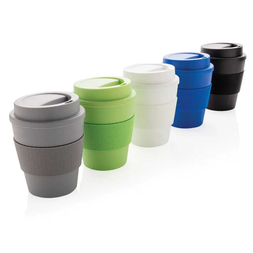 Šalica za kavu za višekratnu upotrebu s poklopcem na navoj 350 ml P432.68 black-5