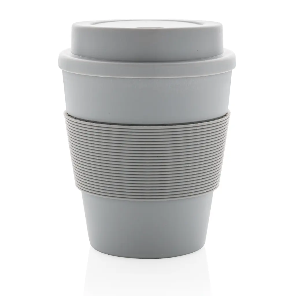 Šalica za kavu za višekratnu upotrebu s poklopcem na navoj 350 ml P432.68 grey-2