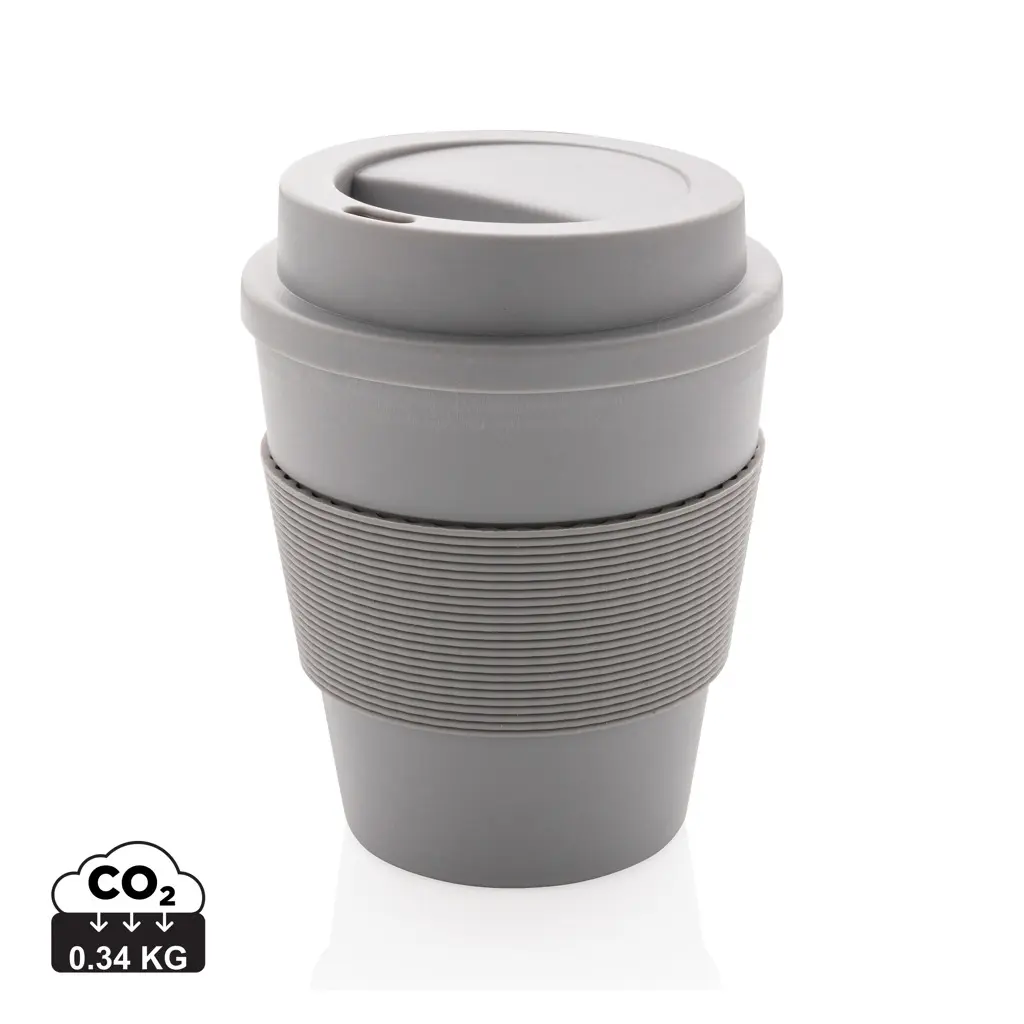 Šalica za kavu za višekratnu upotrebu s poklopcem na navoj 350 ml P432.68 grey-0