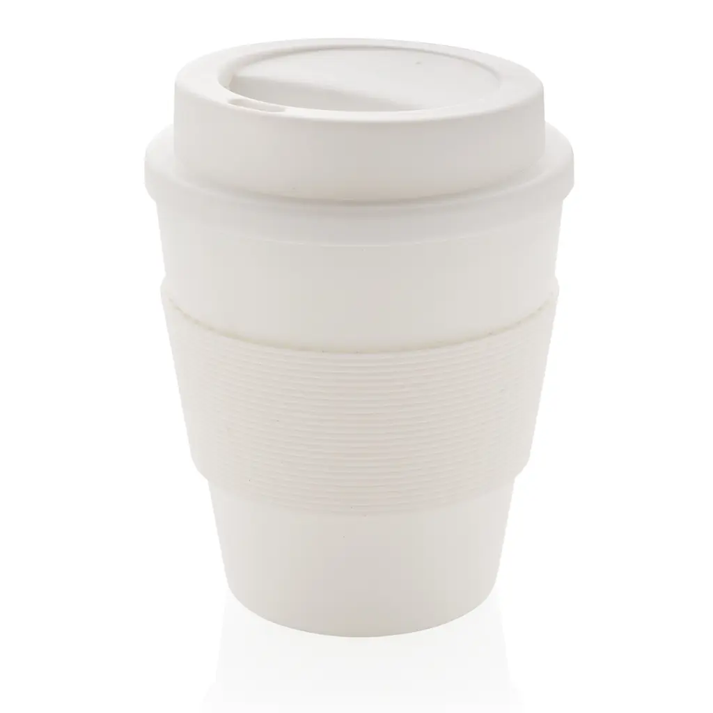 Šalica za kavu za višekratnu upotrebu s poklopcem na navoj 350 ml P432.68 white-1