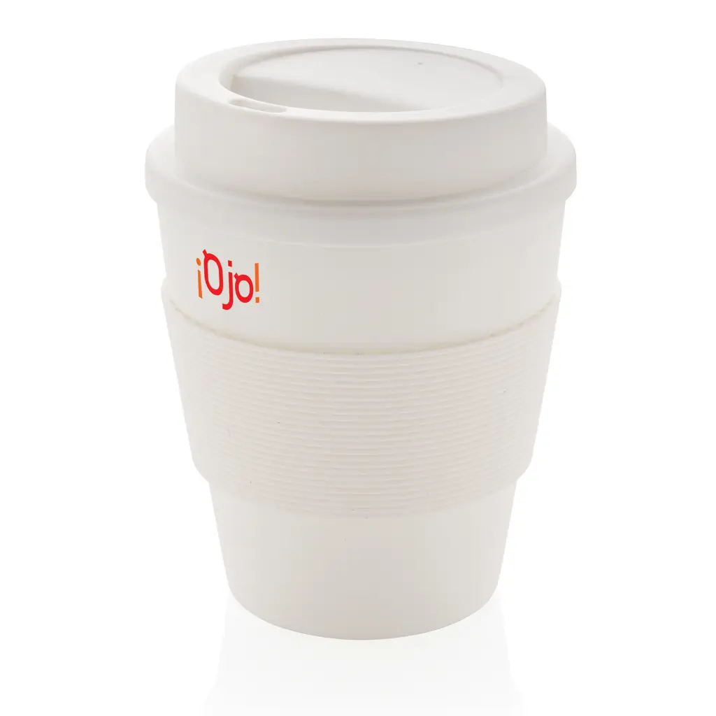 Šalica za kavu za višekratnu upotrebu s poklopcem na navoj 350 ml P432.68 white-3
