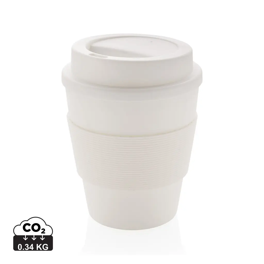 Šalica za kavu za višekratnu upotrebu s poklopcem na navoj 350 ml P432.68 white-0
