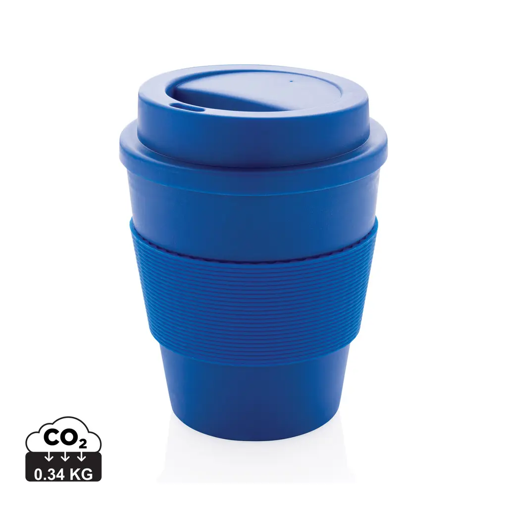 Šalica za kavu za višekratnu upotrebu s poklopcem na navoj 350 ml P432.68 blue-0