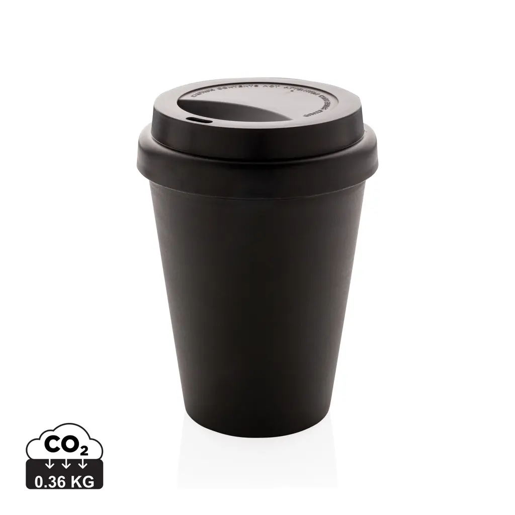 Šalica za kavu s dvostrukom stijenkom za višekratnu upotrebu 300 ml P432.69 black-0