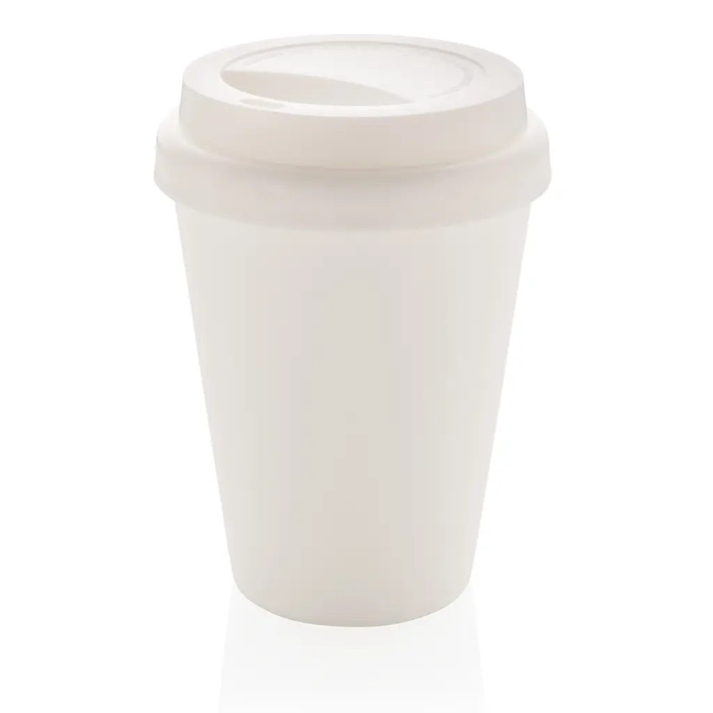 Šalica za kavu s dvostrukom stijenkom za višekratnu upotrebu 300 ml P432.69 white-1