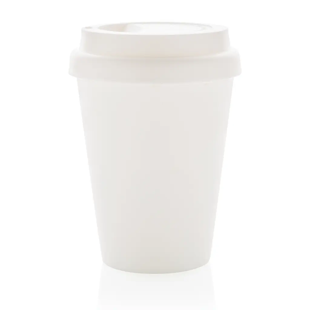 Šalica za kavu s dvostrukom stijenkom za višekratnu upotrebu 300 ml P432.69 white-2