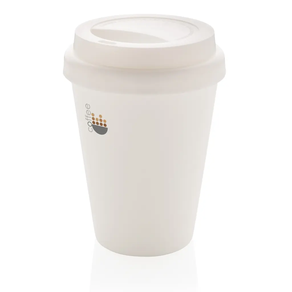 Šalica za kavu s dvostrukom stijenkom za višekratnu upotrebu 300 ml P432.69 white-3