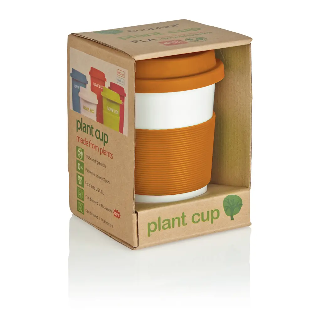 Ekološka šalica za kavu 350 ml PLA P432.88 orange-4
