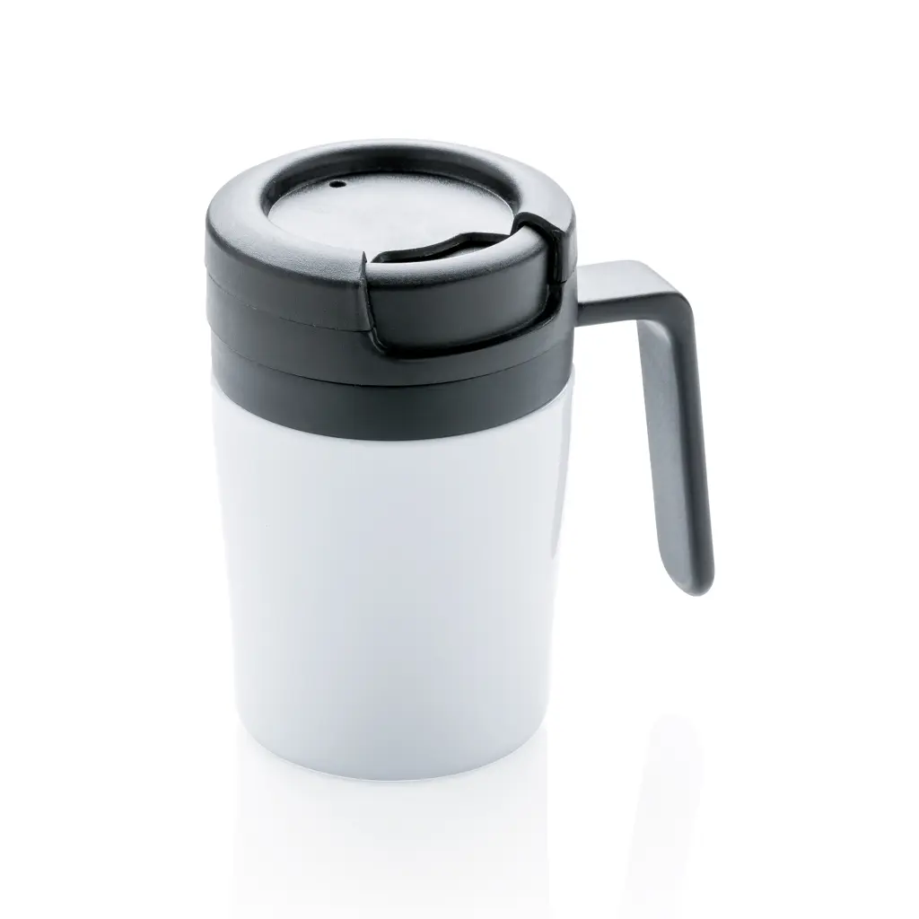 Putna šalica za kavu 160 ml s ručkom P432.94 white-1