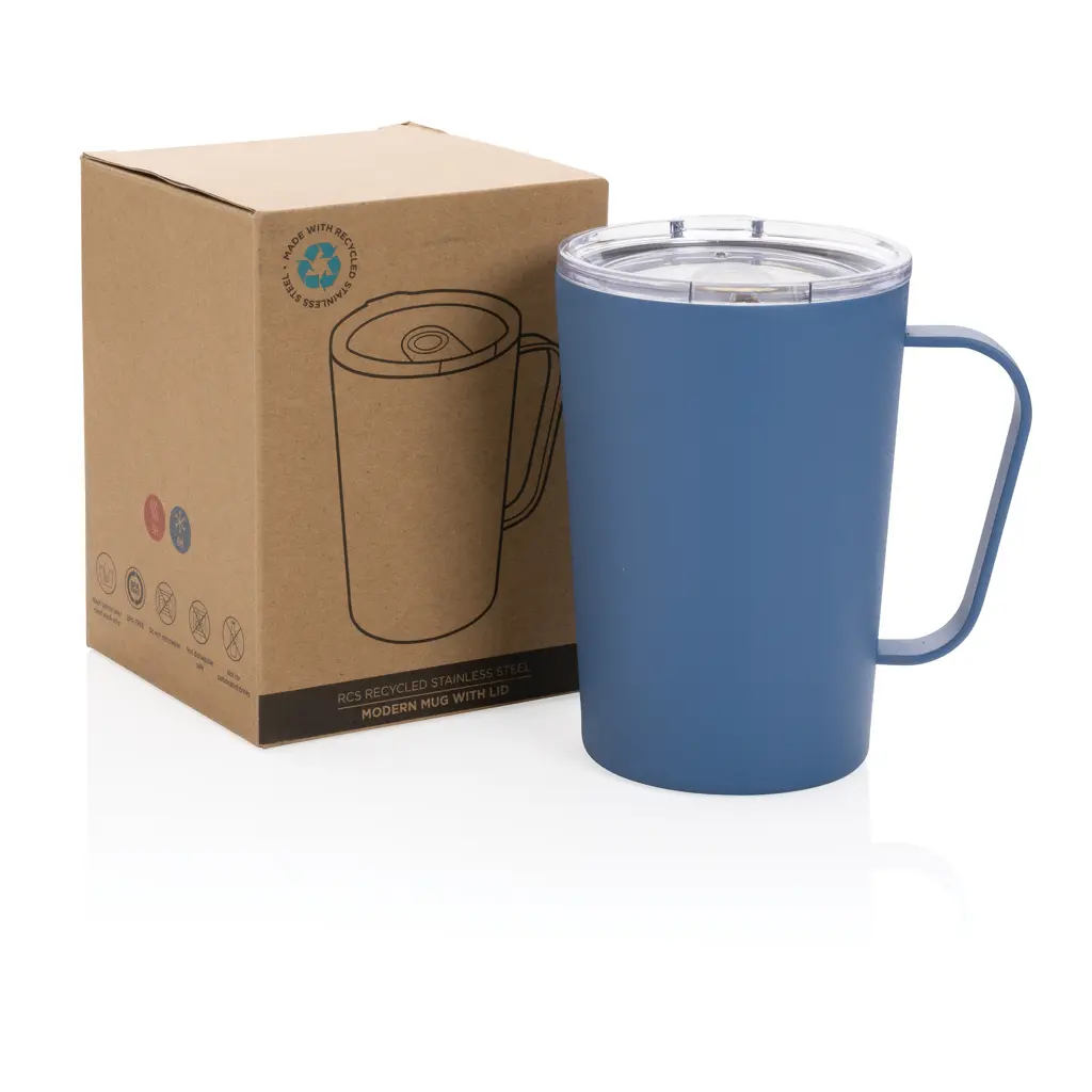Termo šalica s poklopcem RCS P433.05 blue-12