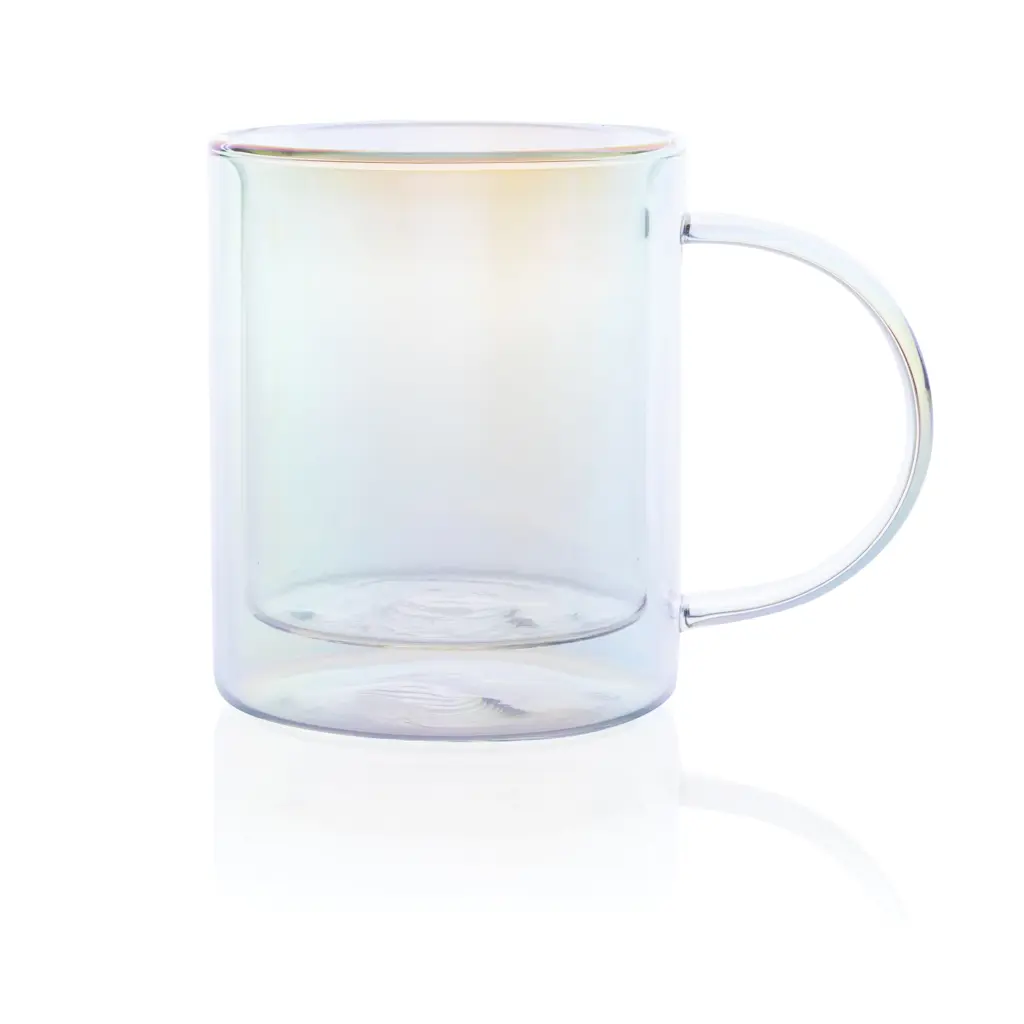 Šalica od galvaniziranog stakla s dvostrukom stijenkom Deluxe P433.11 transparent-4