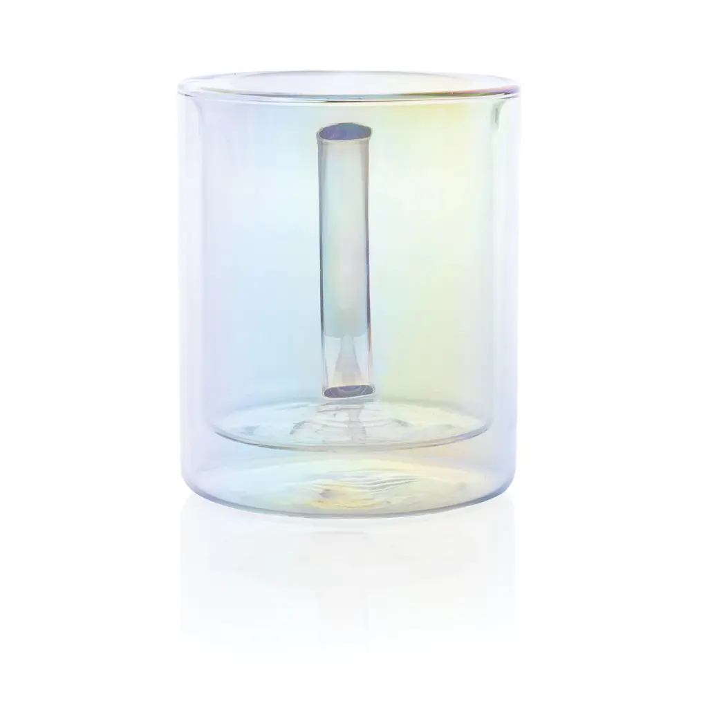 Šalica od galvaniziranog stakla s dvostrukom stijenkom Deluxe P433.11 transparent-5