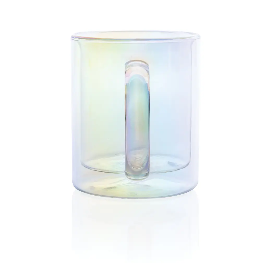 Šalica od galvaniziranog stakla s dvostrukom stijenkom Deluxe P433.11 transparent-6