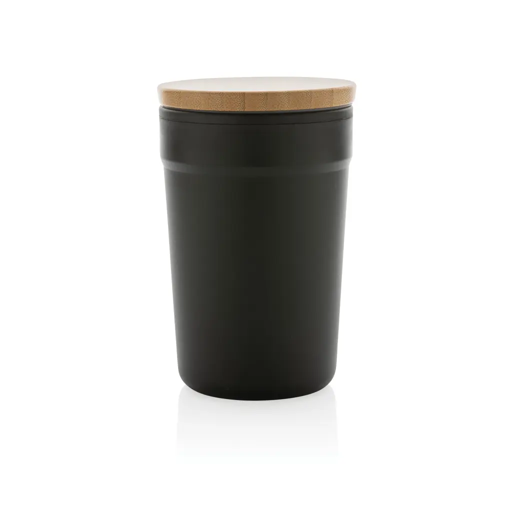 Šalica s poklopcem od FSC bambusa P433.29 black-2