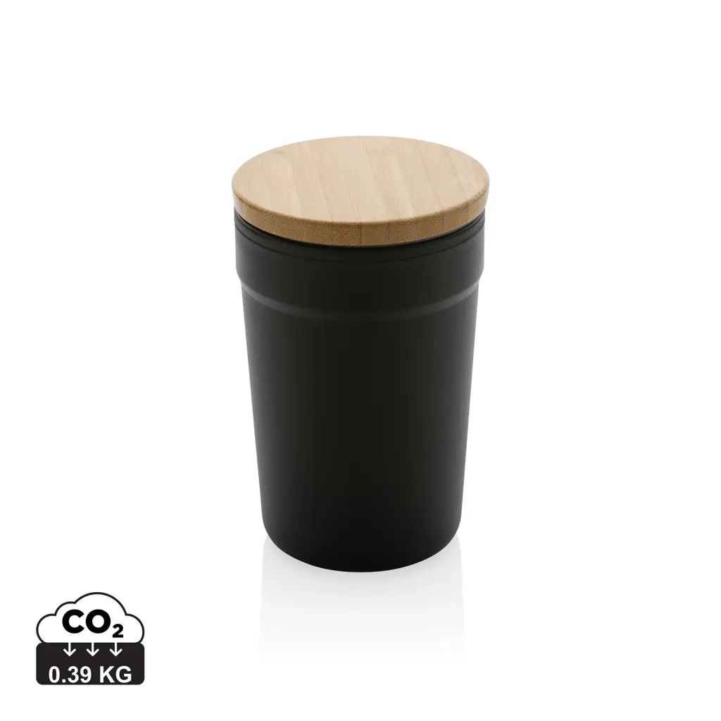 Šalica s poklopcem od FSC bambusa P433.29 black-0