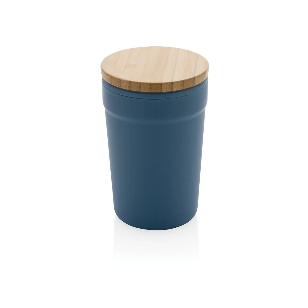 Šalica s poklopcem od FSC bambusa P433.29 blue-1