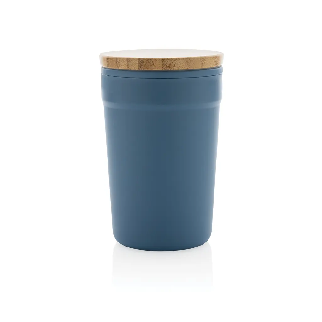 Šalica s poklopcem od FSC bambusa P433.29 blue-2